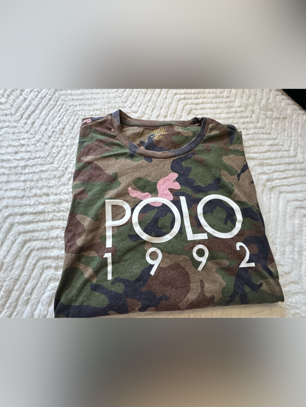 Polo Ralph Lauren green camo 1992 t shirt